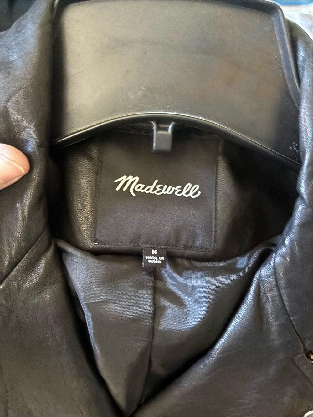 Madewell Washed Leather Motorcycle Jacket - Picture 5 of 8